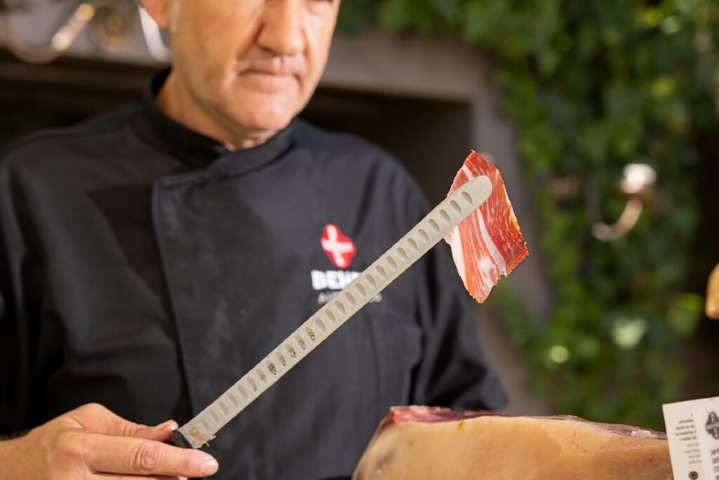 cuidados cuchillo para cortar jamón Beher
