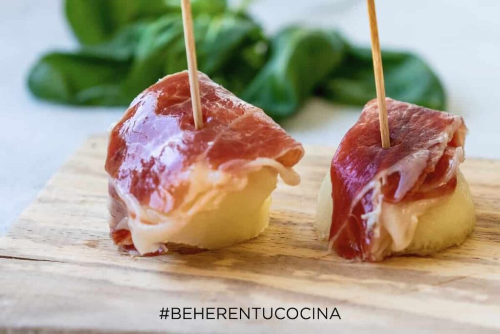 melón jamón ibérico maridaje Beher