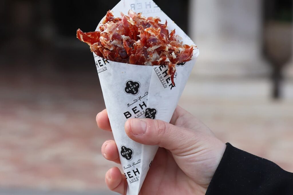 cómo hacer virutas de jamón BEHER
